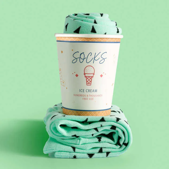 جوارب آيس كريم الملونة Colorful Ice Cream Socks
