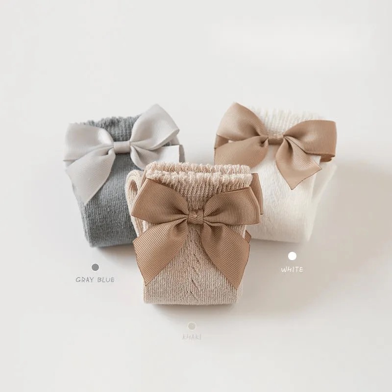 Big Ribbon Bow Knee Socks