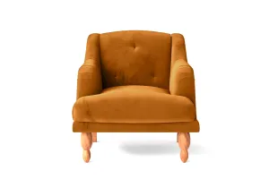 Burlington Armchair Gold Velvet