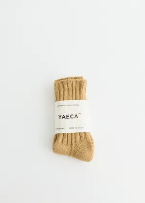 Cotton Silk Rib Socks