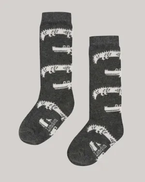Croc Knee High Socks