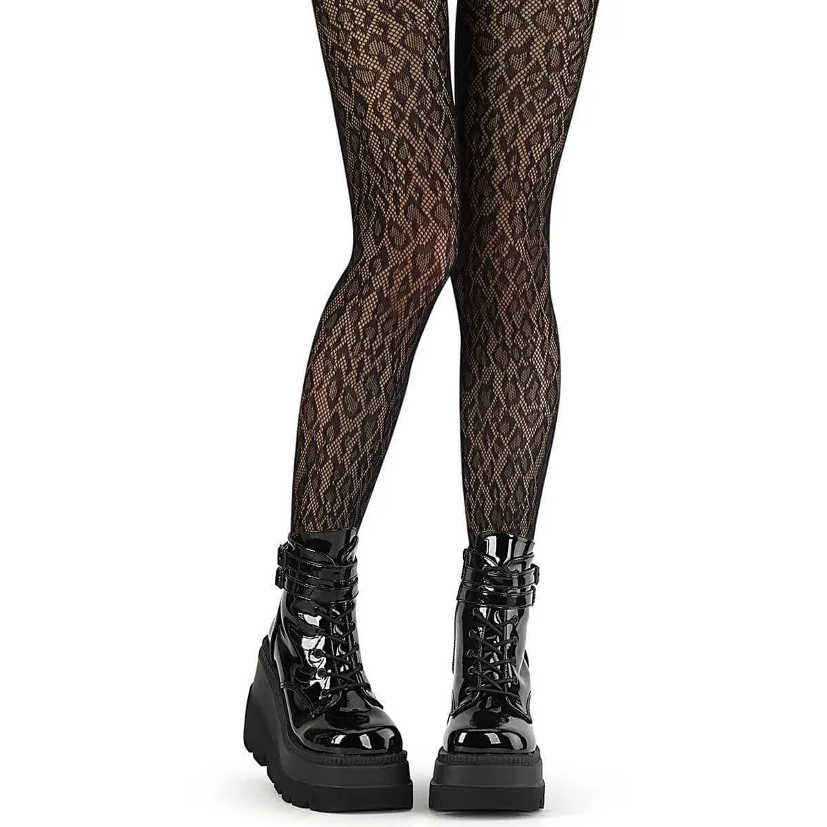 DEMONIA DH-420 LEOPARD PRINT PANTYHOSE