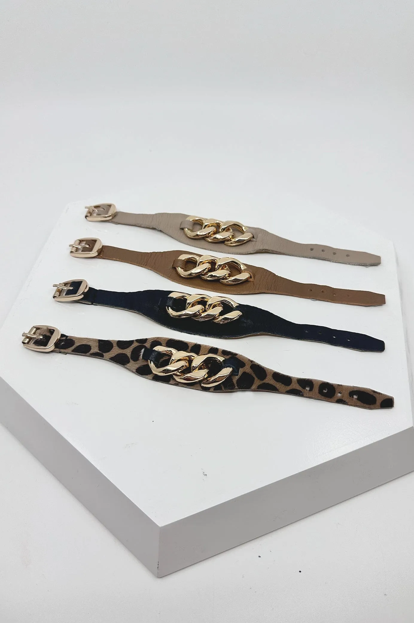Madelyn Leather Bracelet Tan