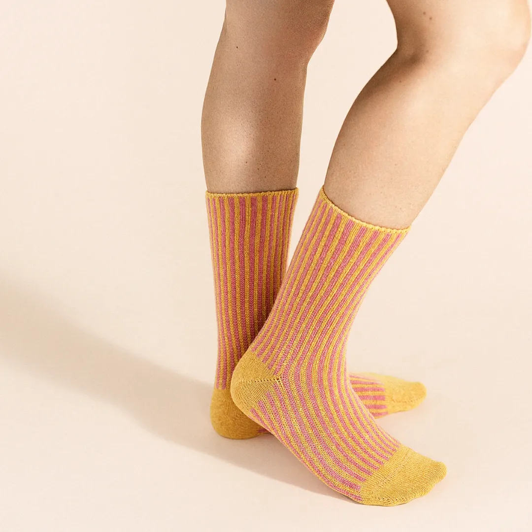 Magnolia Cashmere Crew Socks