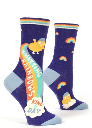 Shitting Rainbows Crew Socks
