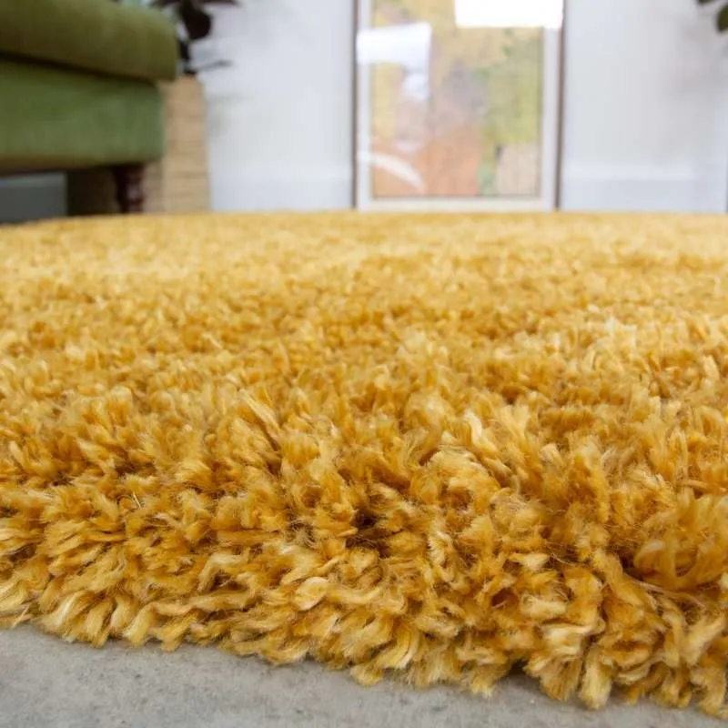 Super Soft Luxury Yellow Shaggy Rug