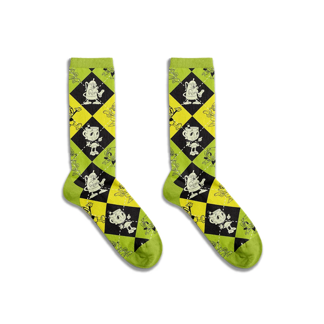 The Cuphead Show! Super Comfy Argyle Socks
